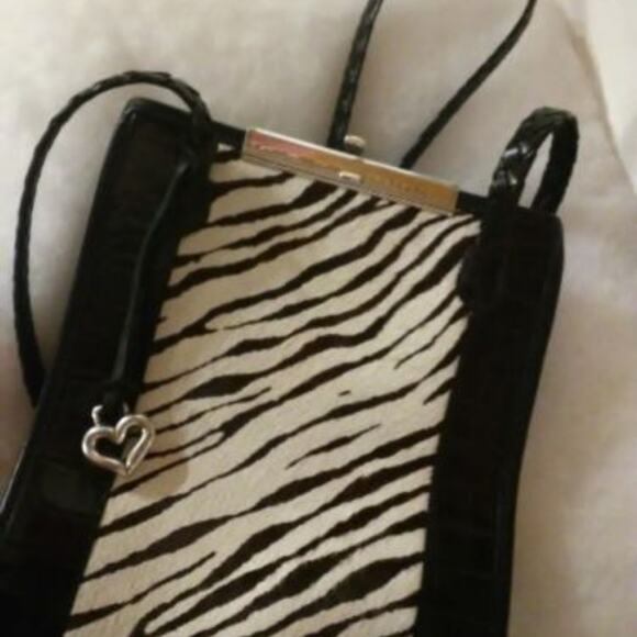 Brighton used Vintage Zebra handbag authentic-JSP4 - Picture 3 of 7